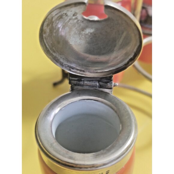 Art Deco Newport Pottery Cruet Set on silver plated EPNS stamped stand 1930's - Picture 8 of 11